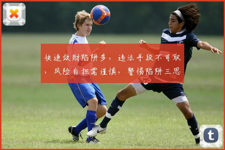 快速敛财陷阱多，违法手段不可取，风险自担需谨慎，警惕陷阱三思而行。